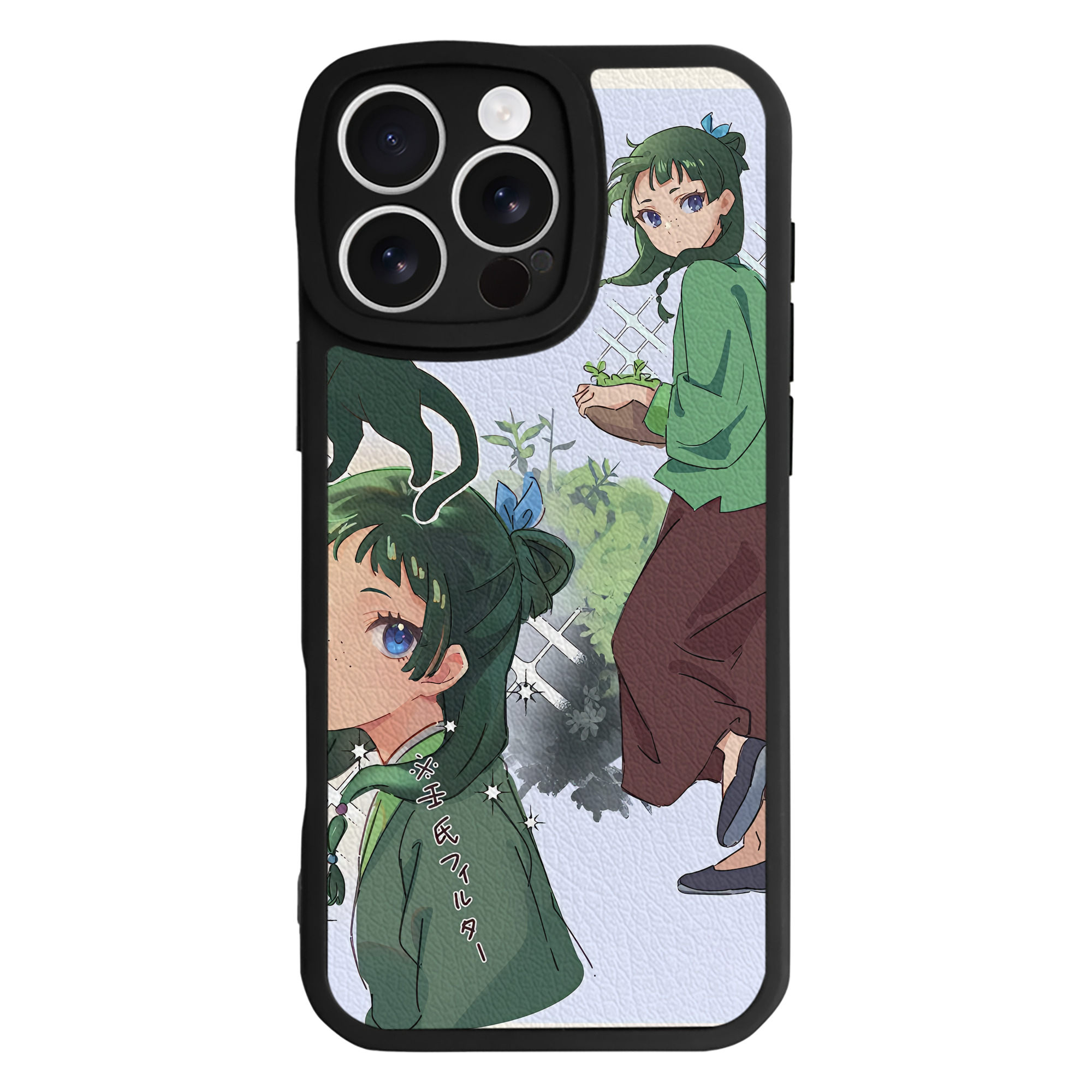 （画像用） 薬屋のひとりごと The Apothecary Diaries 【iPhone 16シリーズ対応】シリコンスマホケース（レザー調） 材質：シリコン